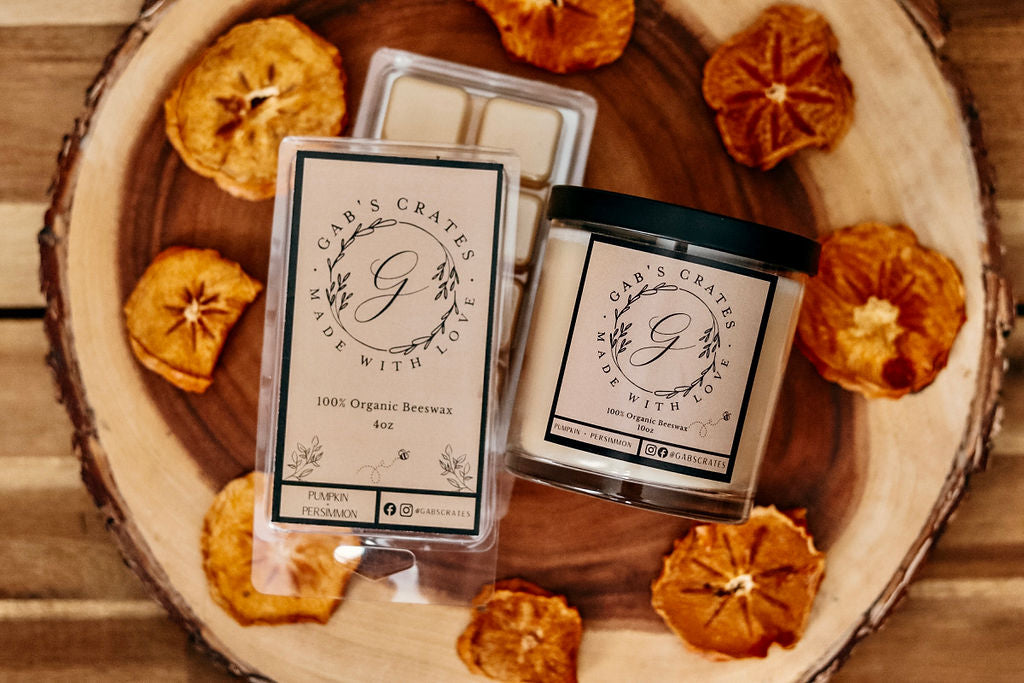 Pumpkin + Persimmon Candle and Wax Bundle