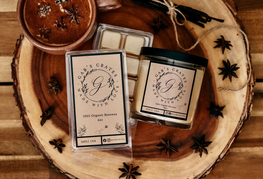 Maple Chai Candle and Wax Bundle